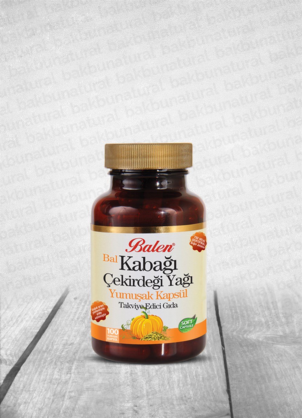 Balen Bal Kabağı Çekirdeği Yağı Takviye Edici Gıda 100 Kapsül