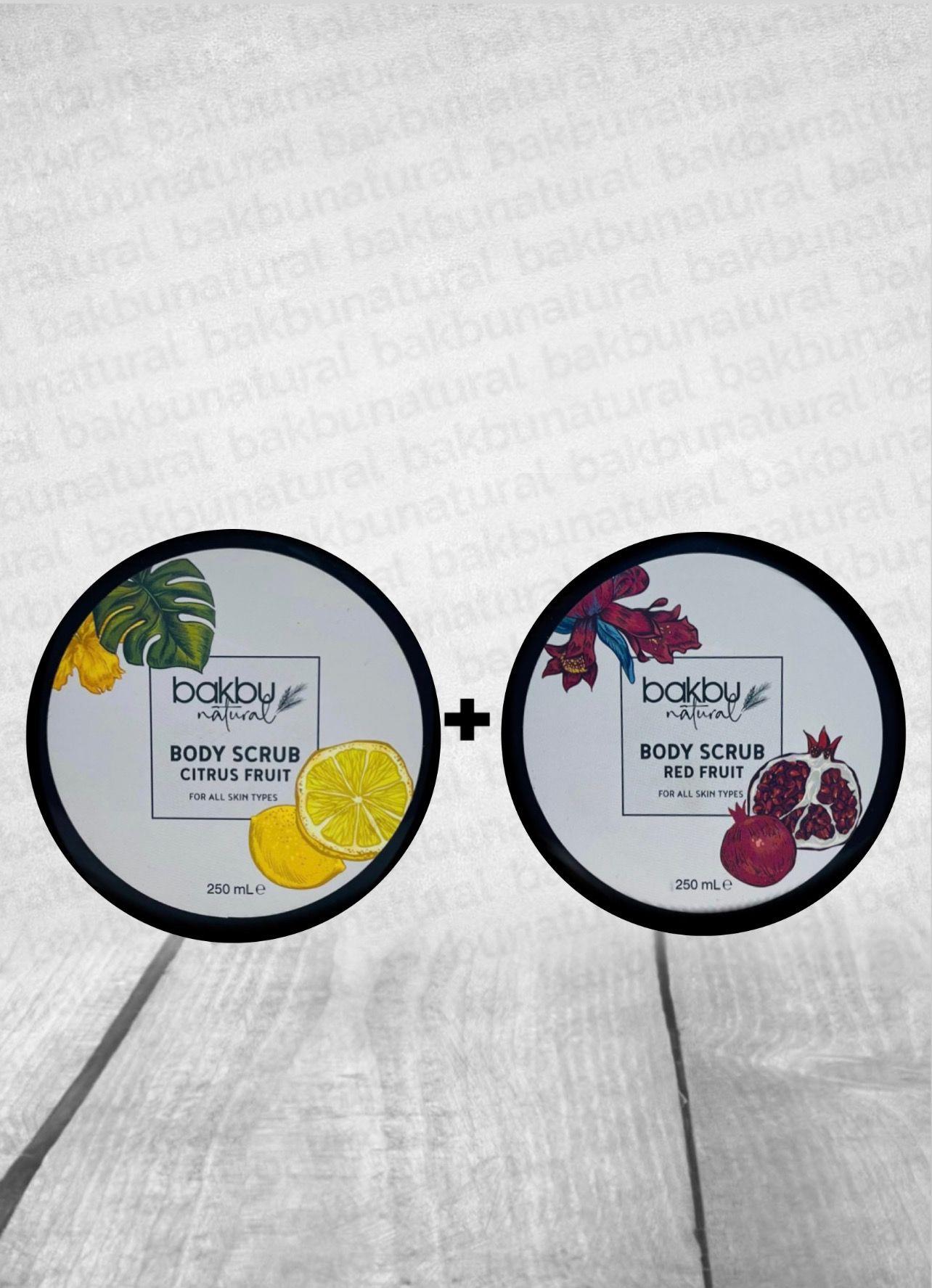 El Ve Vücut İçin Peeling Etkili Batık Önleyici & Nemlendirici Kırmızı Meyveli Scrub Ve Limonlu Scrub   