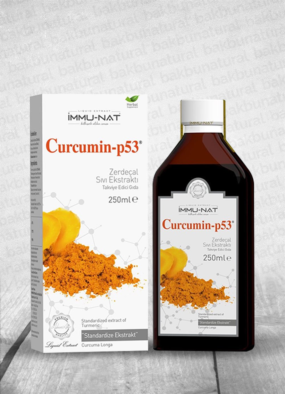 İMMU-NAT Zerdeçal Ekstratı Curcumin-p53 250ml