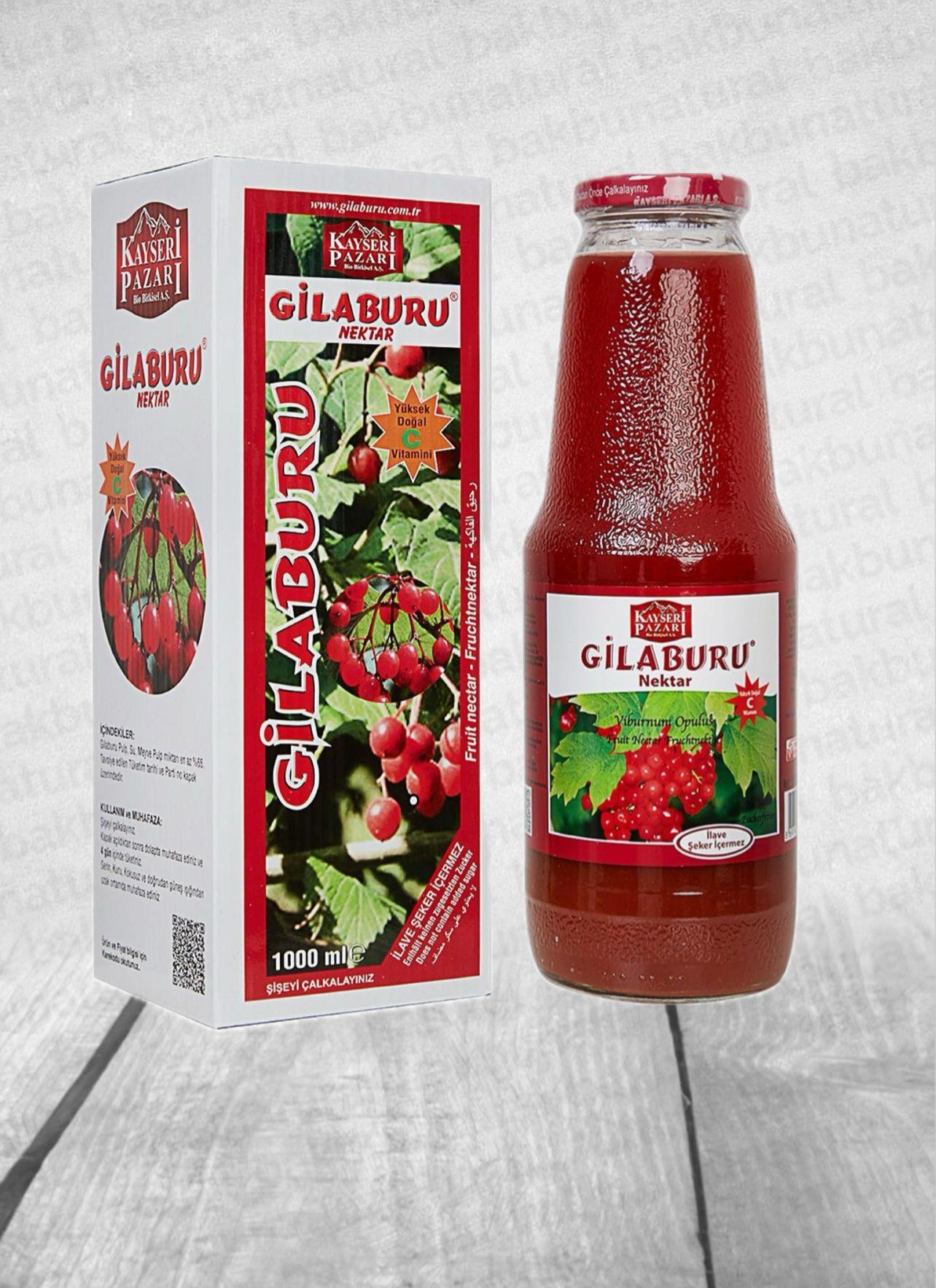 Kayseri Pazarı Gilaburu Nektarı 1 LT
