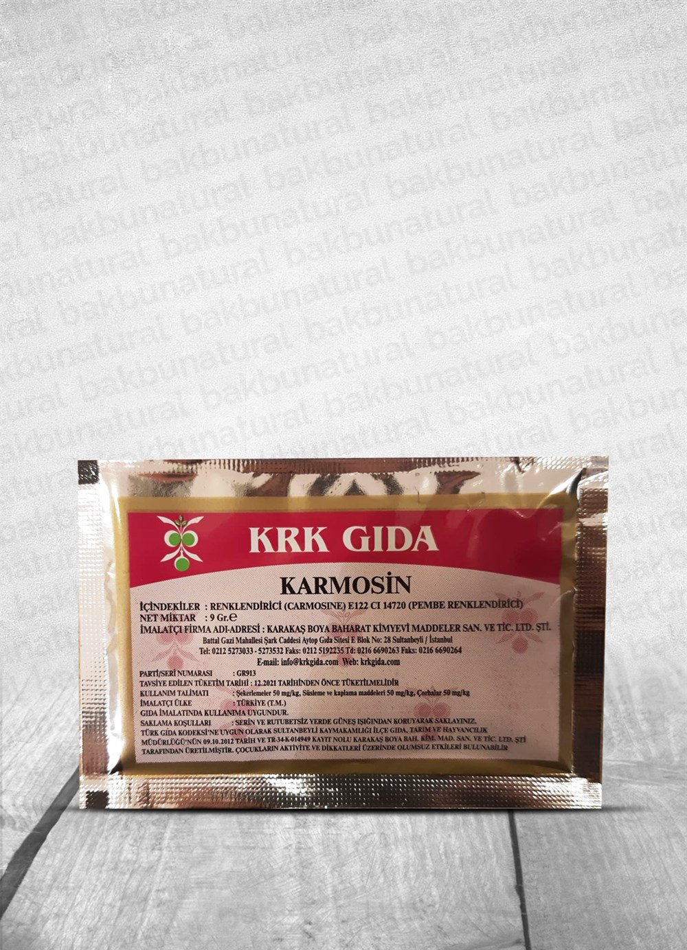 Krk Karmosin Gıda Boyası