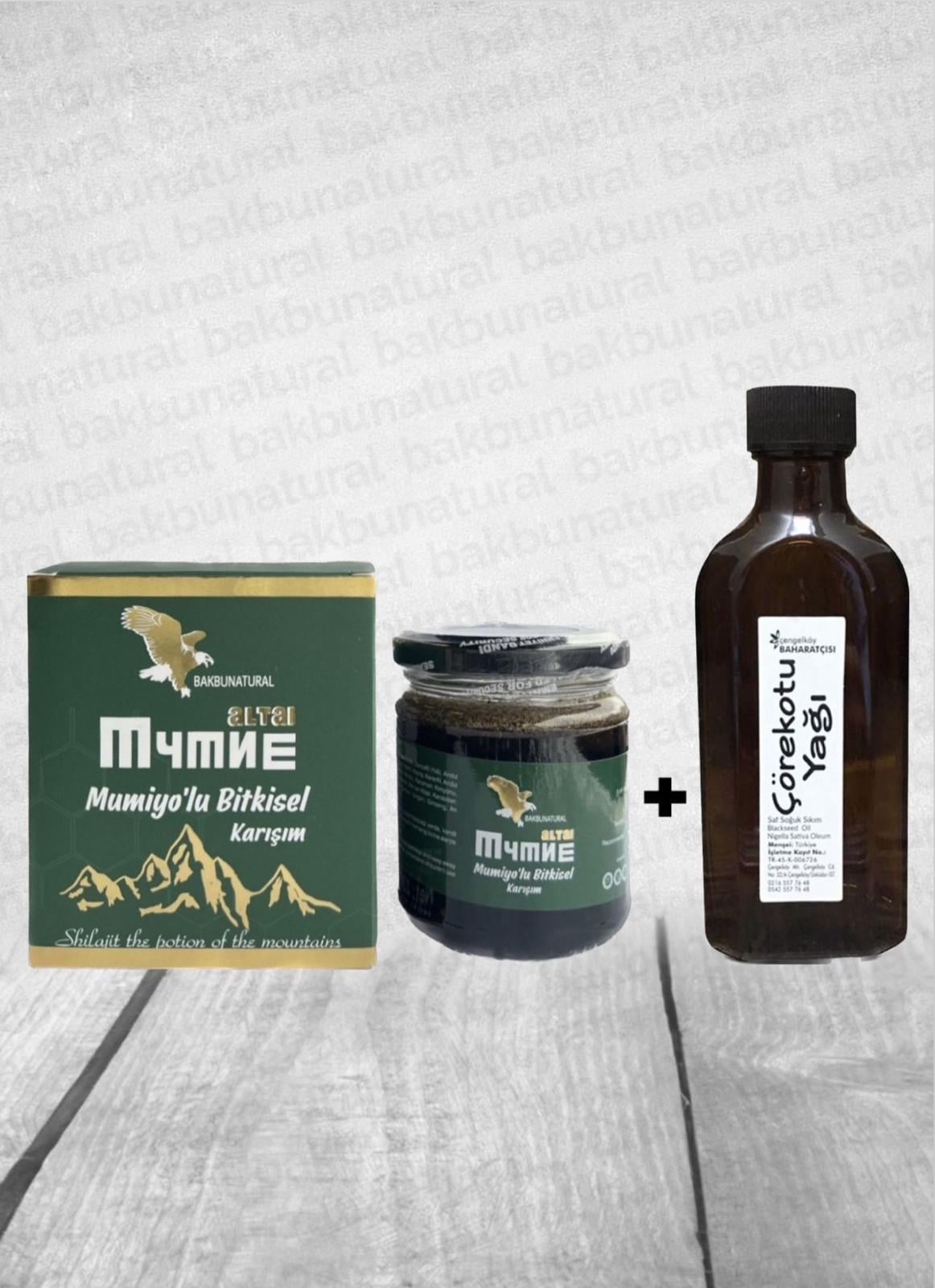 Mumiyo,Mumiyo'lu Macun Ve Çörekotu Yağ 100 ML