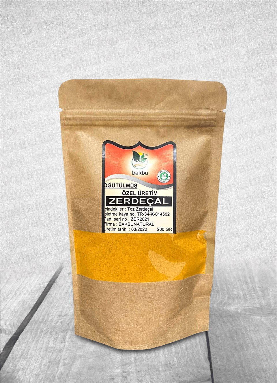 Paketli Toz Zerdeçal 200 Gr