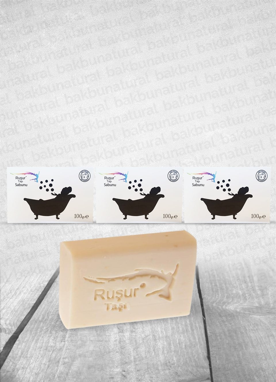 Ruşur Taşı Sabunu Üçlü Paket