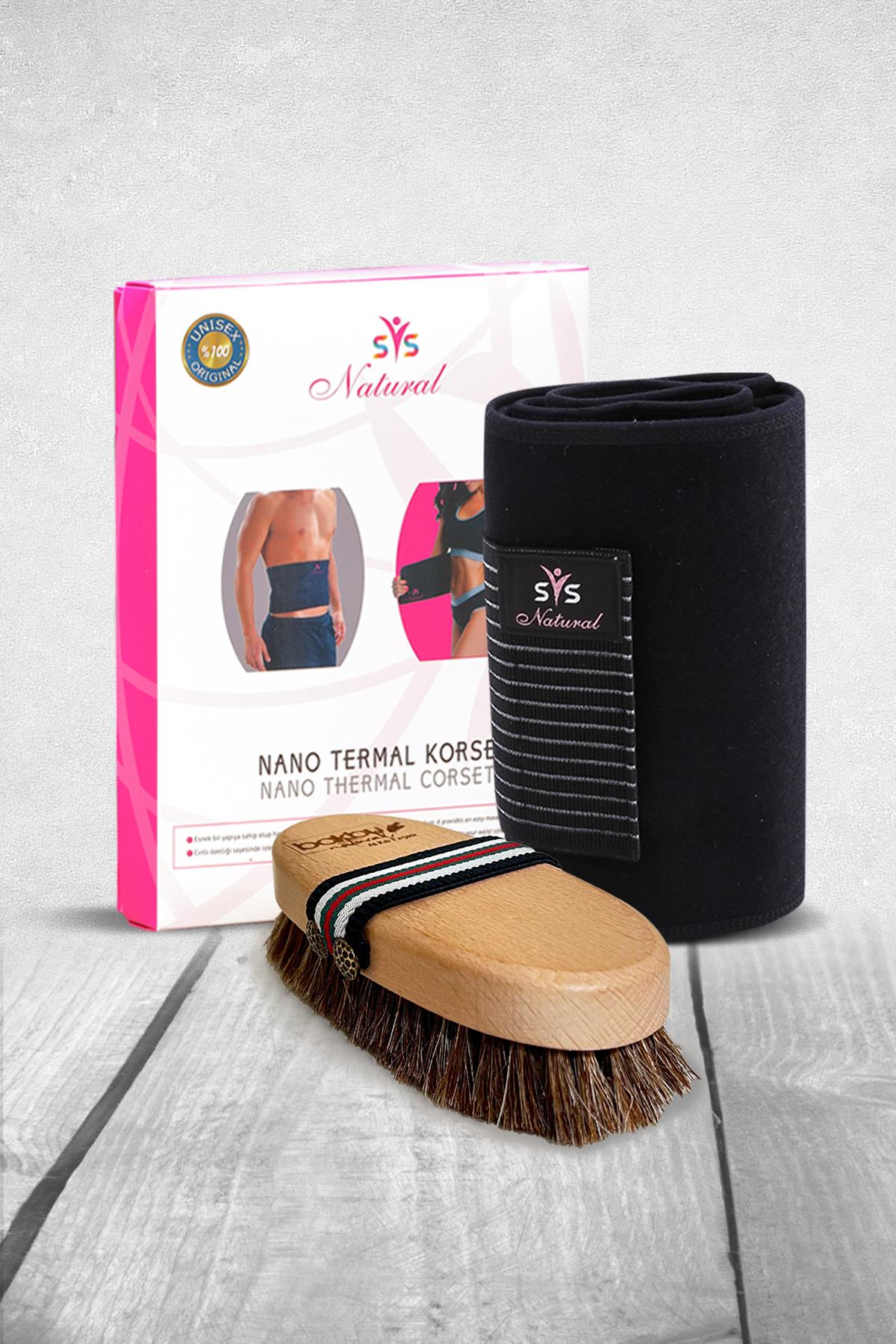 Ssnatural Nano Termal Korse Ve Hassas Ciltler İçin Özel Bambu Atkılı Masaj Fırçası