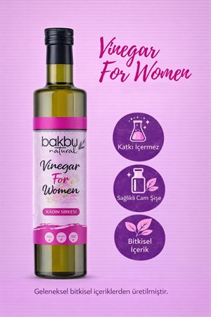 Bakbunatural Vinegar For Women Sirke 500 ML 