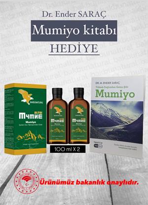 Mumia Ekstraktı Mumiyo'lu  Takviye Edici Gıda 100 ml  2'Li Ve Dr Ender Saraç Mumiyo Kitabı
