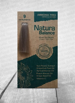 Natura Balance (Krem Saç Boyası) Çok Açık Kumral 9 60ml