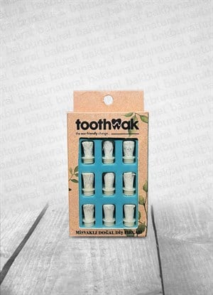 TootHwak Misvaklı Doğal Diş Fırçası Değiştirme Fırçası 9 adet