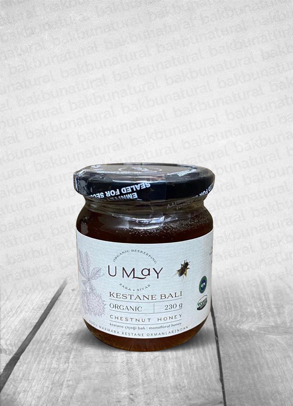 Umay Herbal Organik Kestane Balı 230gr - Bakbunatural