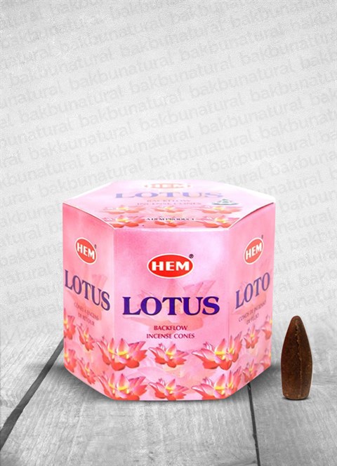 Hem Lotus Geri Akışlı Konik Tütsü 40 Adet