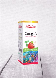 Balen Çilek Aromalı Omega 3 Balık Yağı 150ml