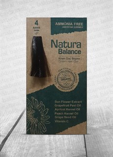 Natura Balance Krem Saç Boyası 4 Kahve 60ml