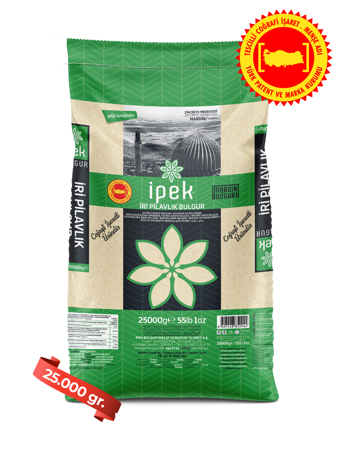 İri Pilavlık Bulgur 25 kg