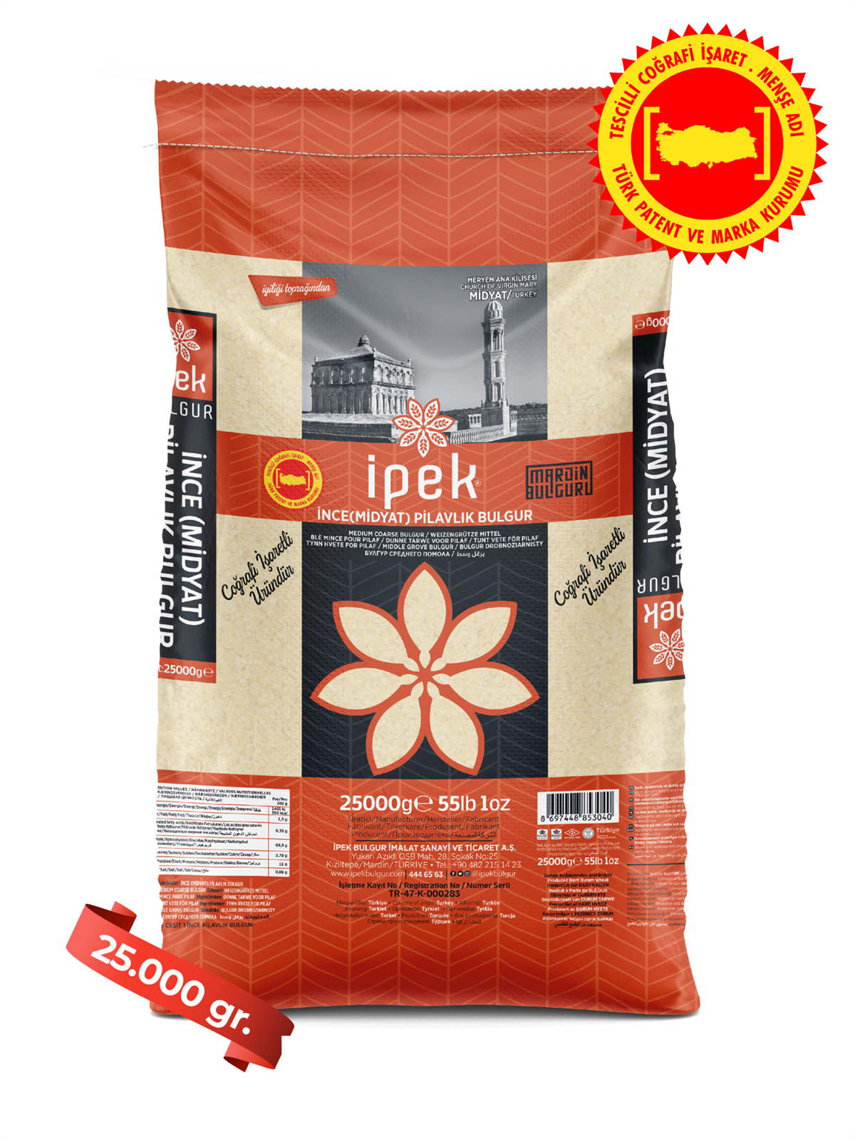 İnce Pilavlık Bulgur 25 kg