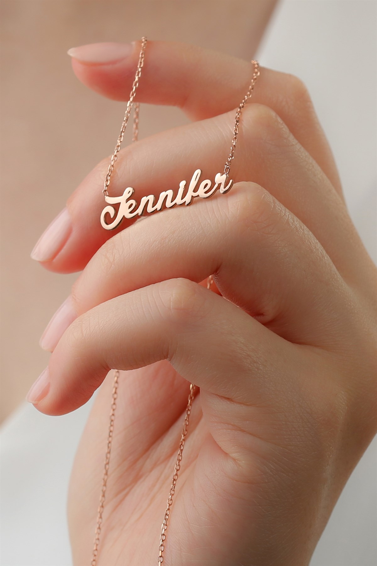 Gümüş Elyazılı İsim Kolye