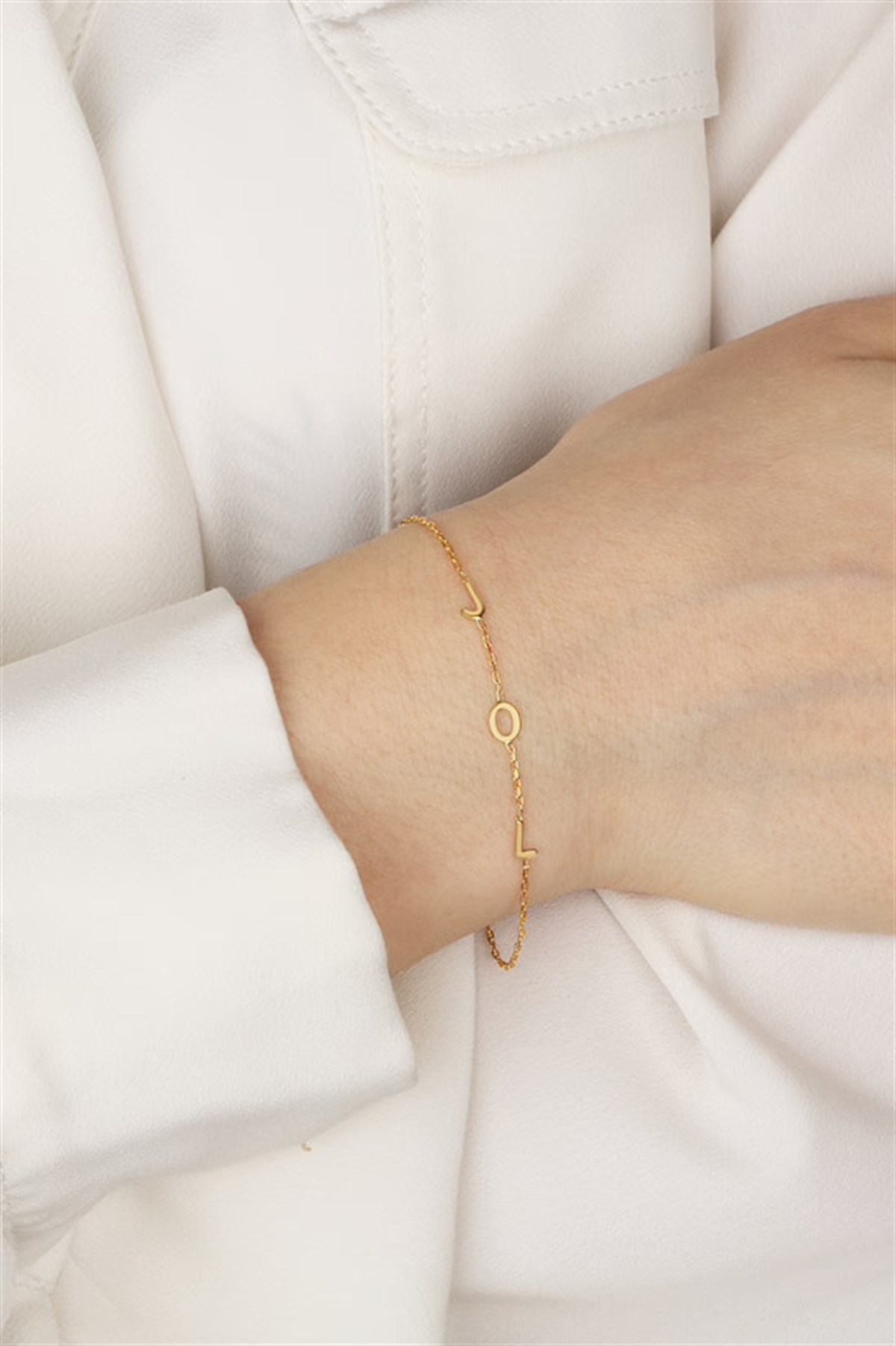 Gümüş Harf Bileklik