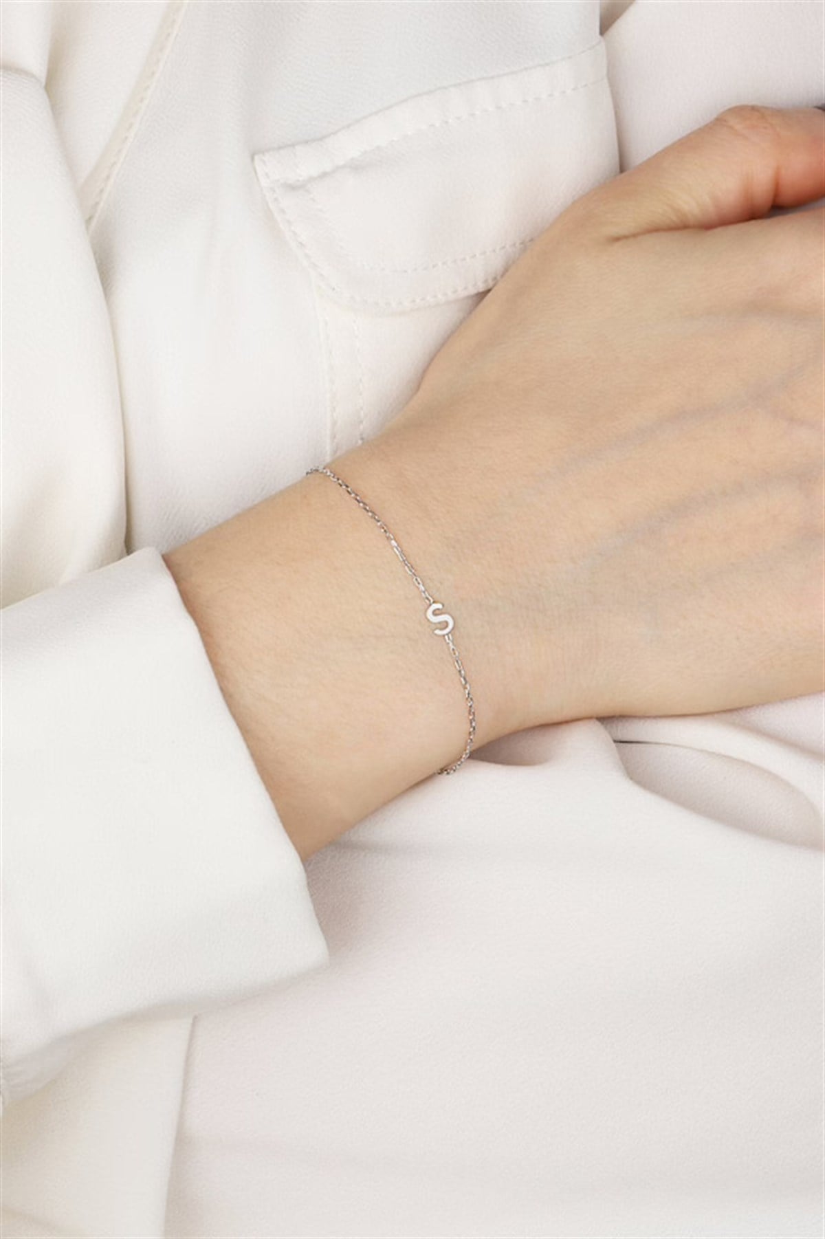 Gümüş Harf Bileklik