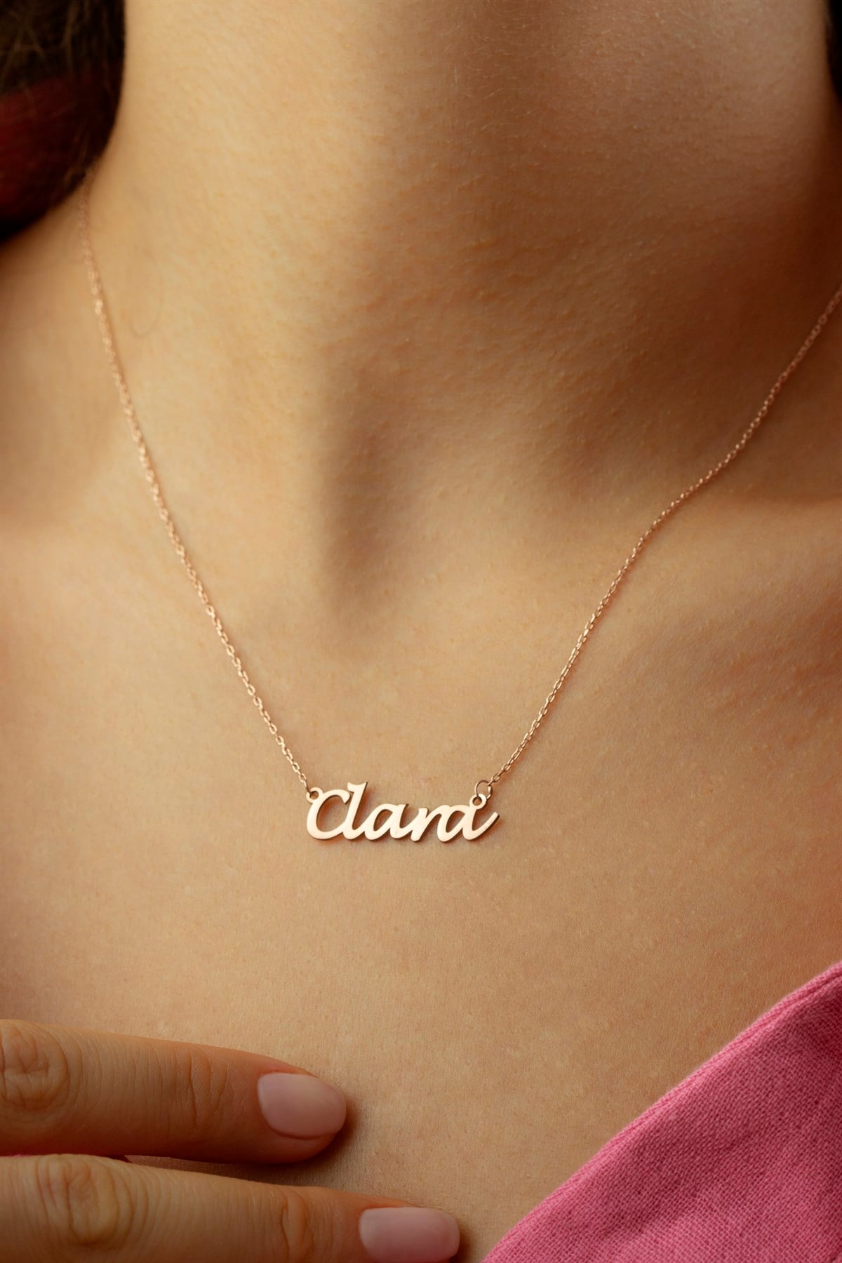 Gümüş İsim Kolye 