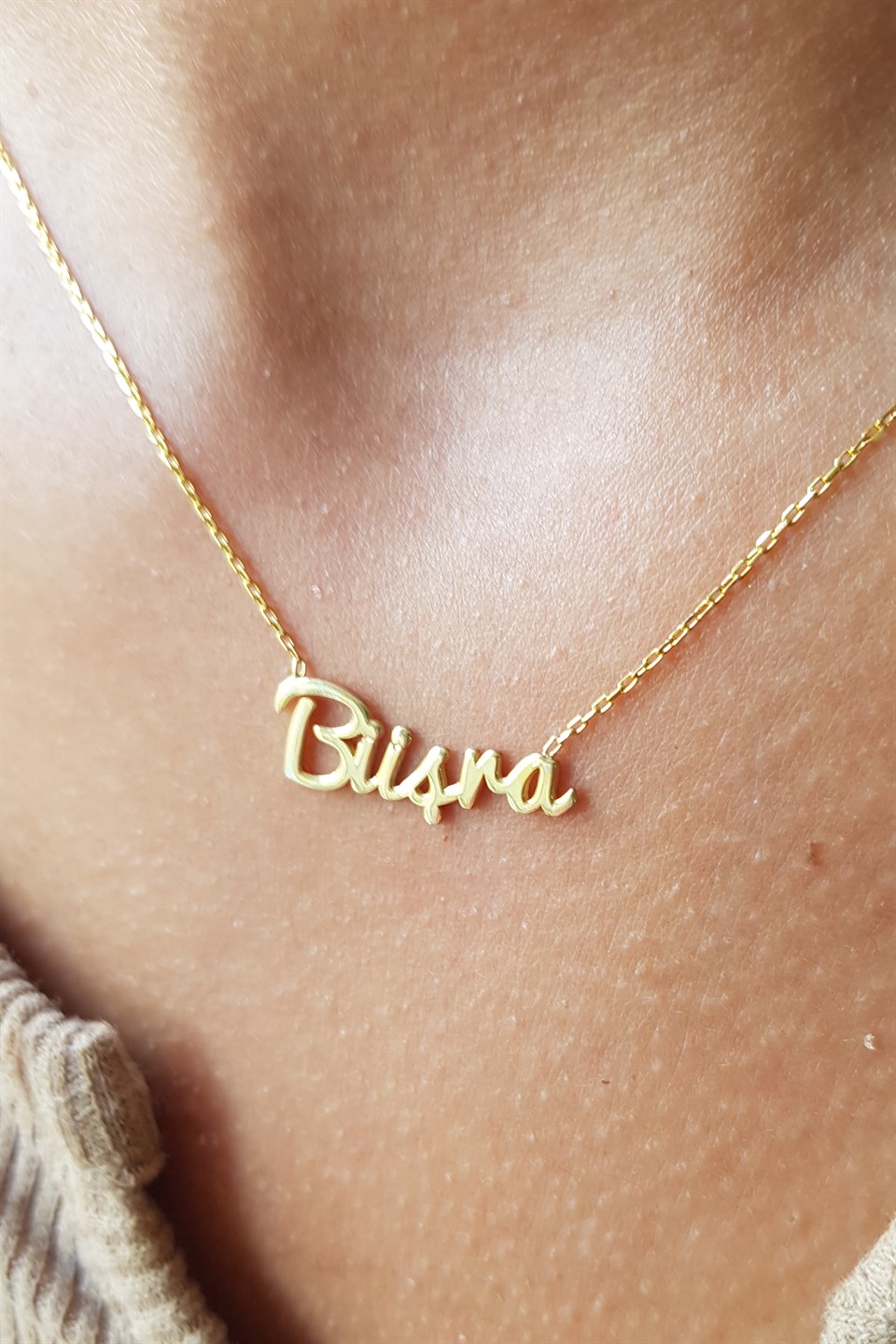 Gümüş İsim Kolye