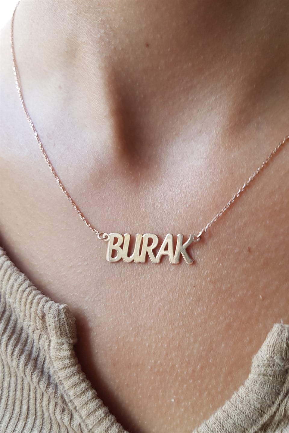 Gümüş İsim Kolye