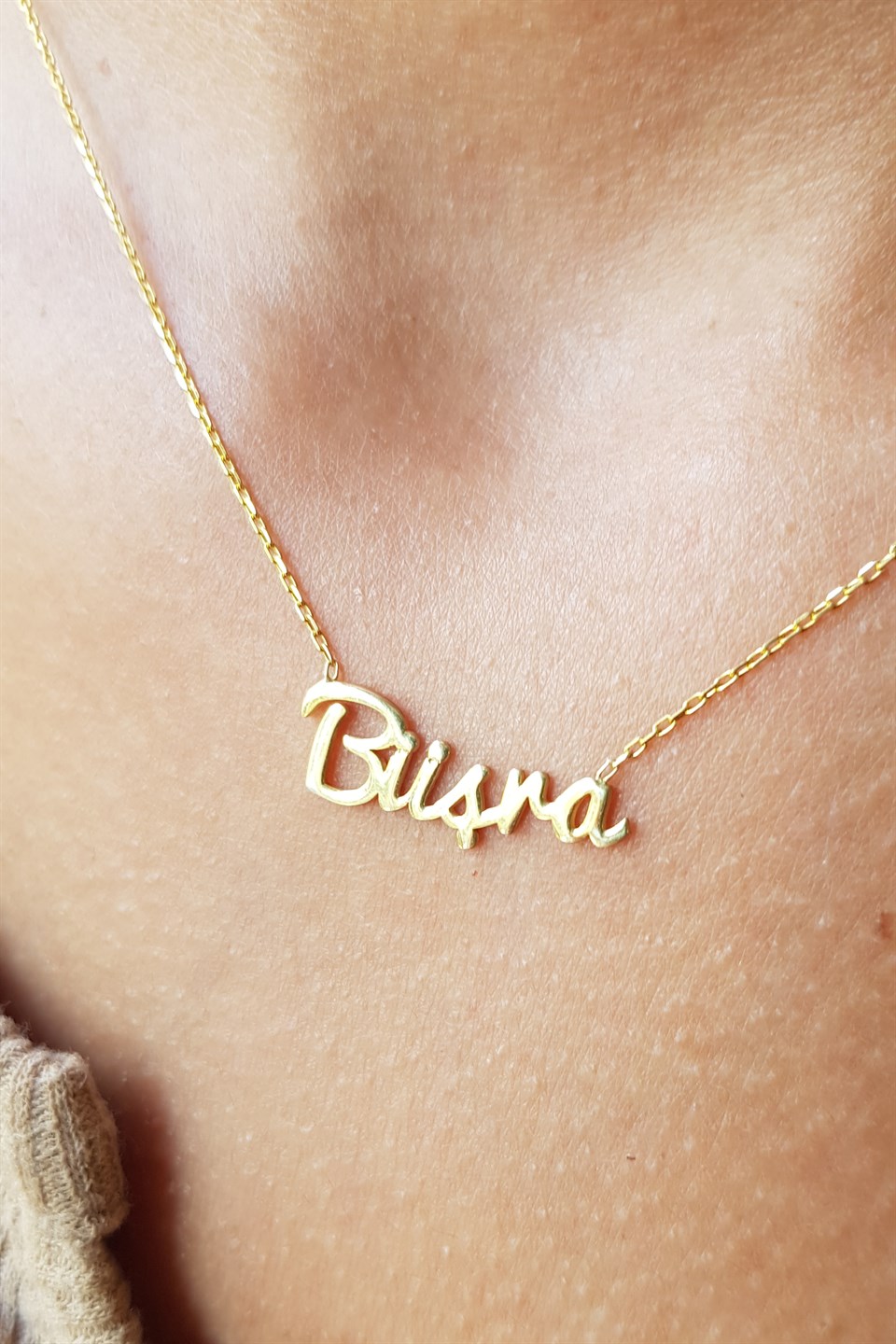 Gümüş İsim Kolye