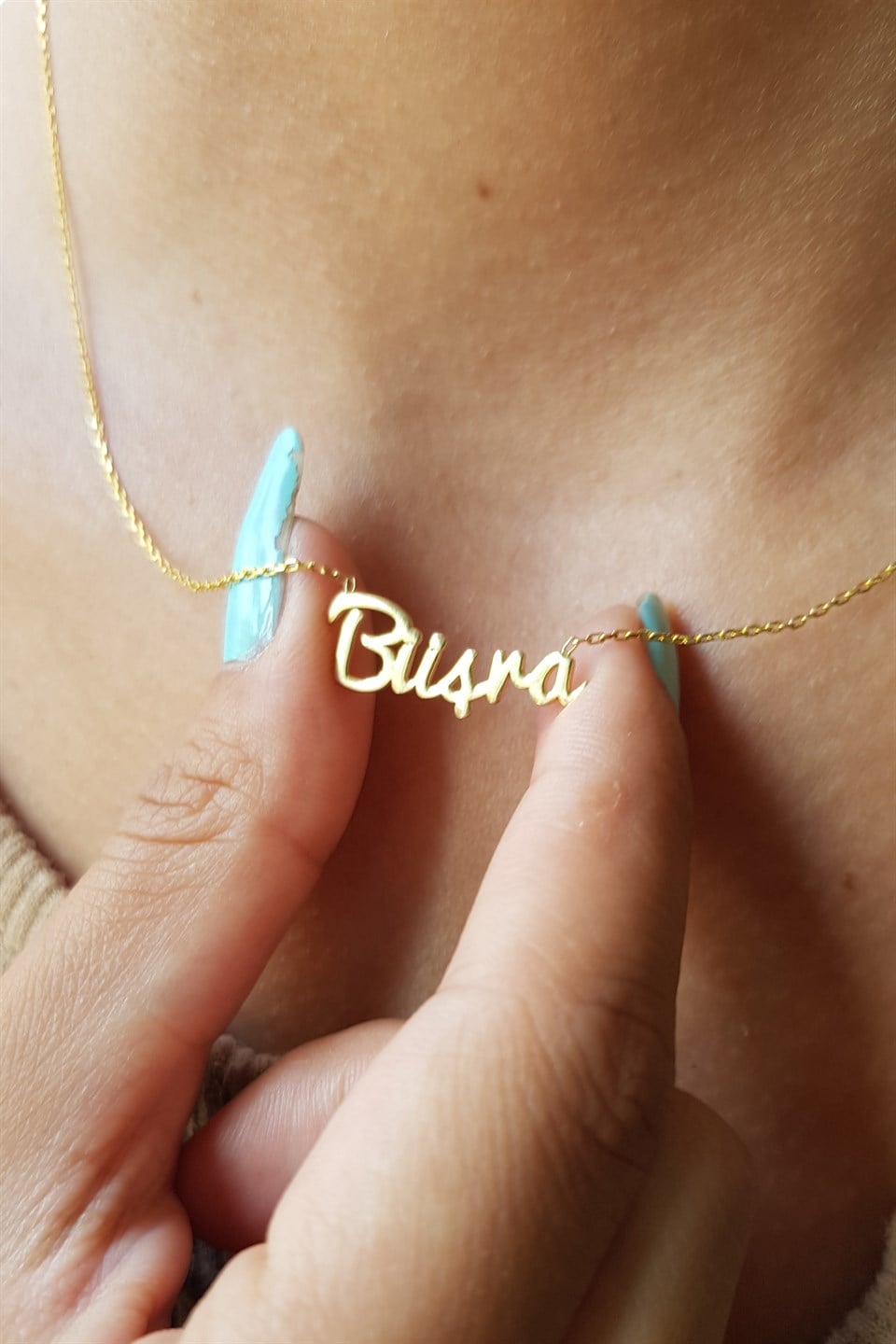 Gümüş İsim Kolye