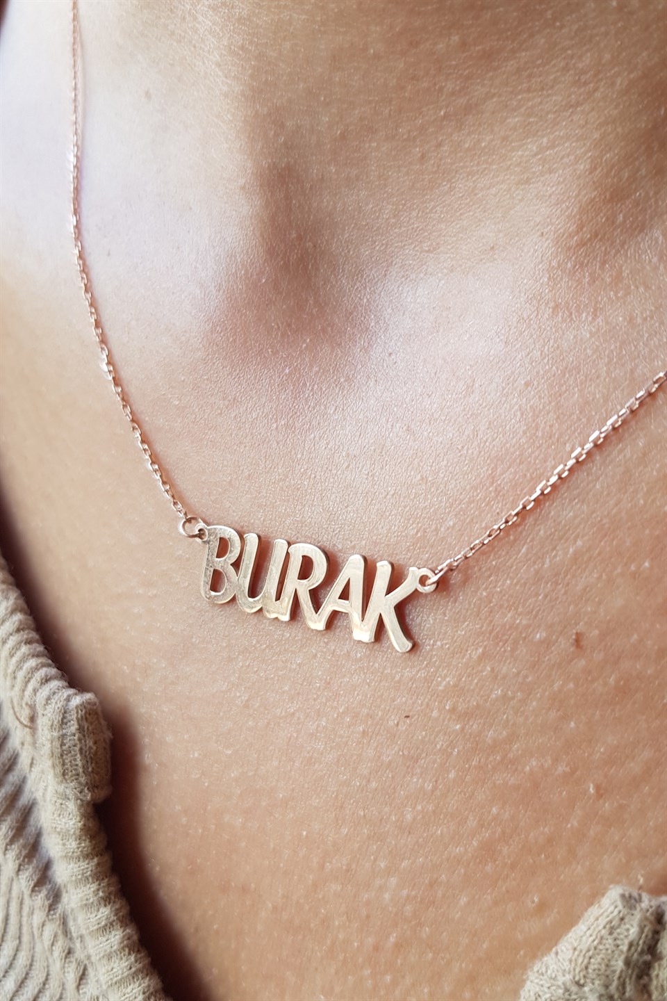 Gümüş İsim Kolye