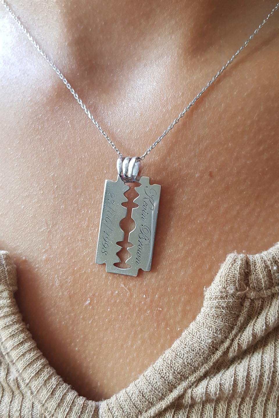 Gümüş Jilet Kolye