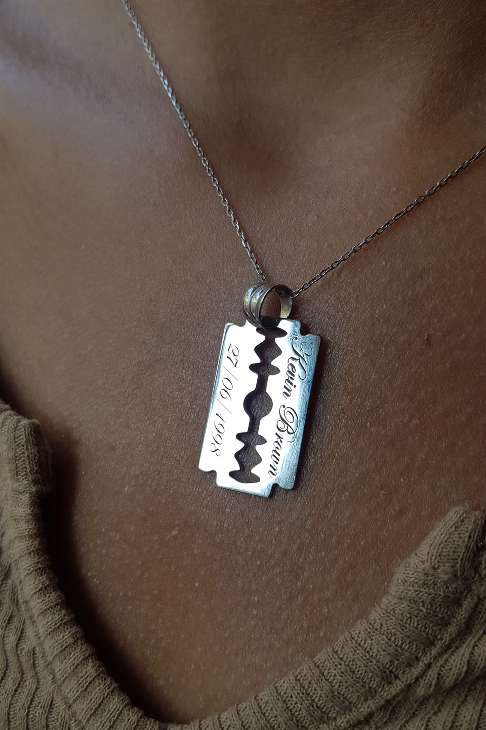 Gümüş Jilet Kolye