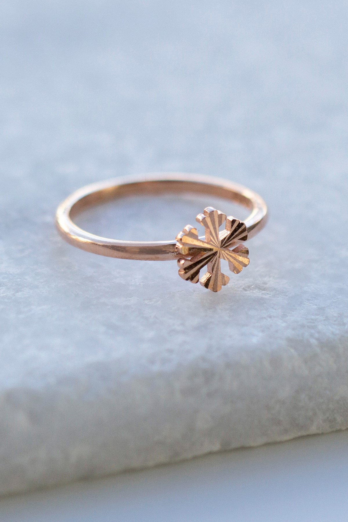 Gümüş Kar Tanesi Yüzük