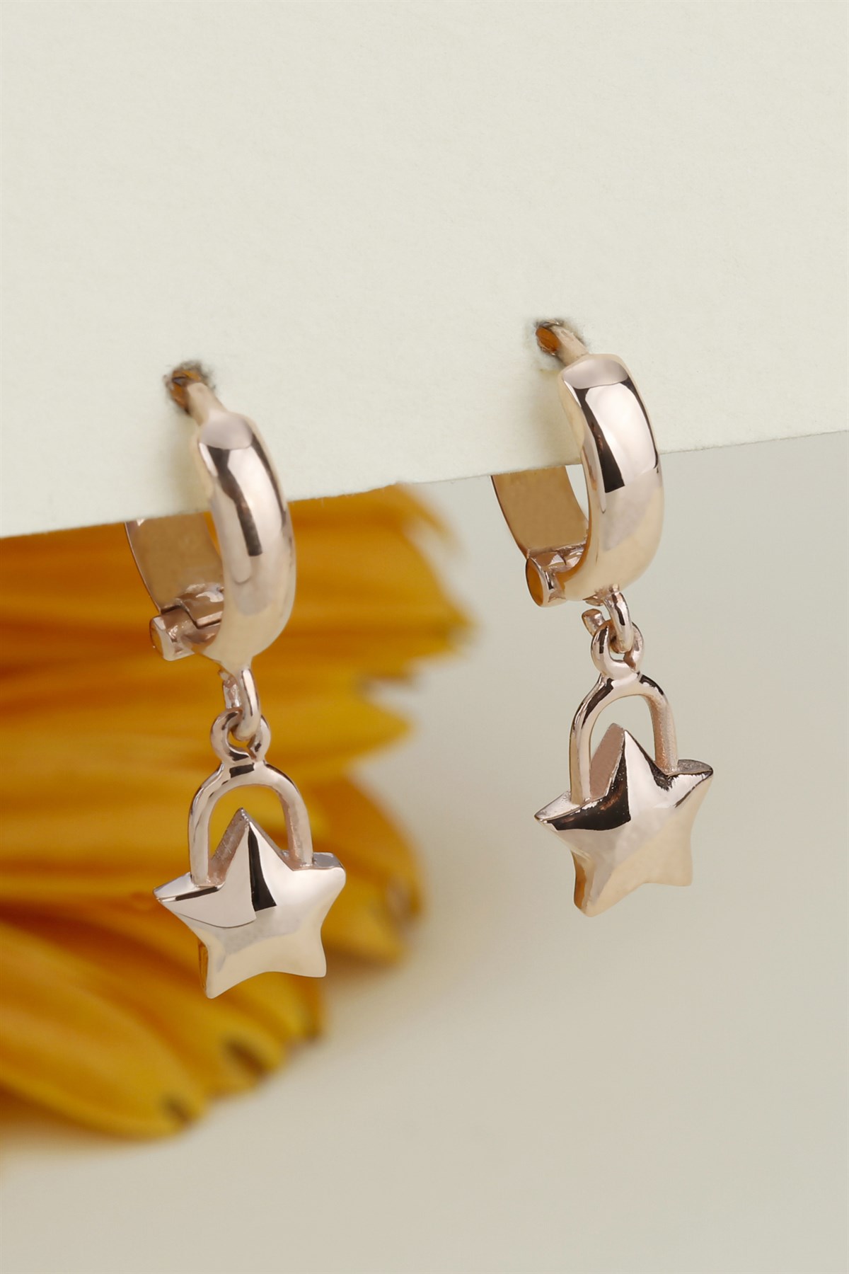 Gümüş Yıldız Küpe