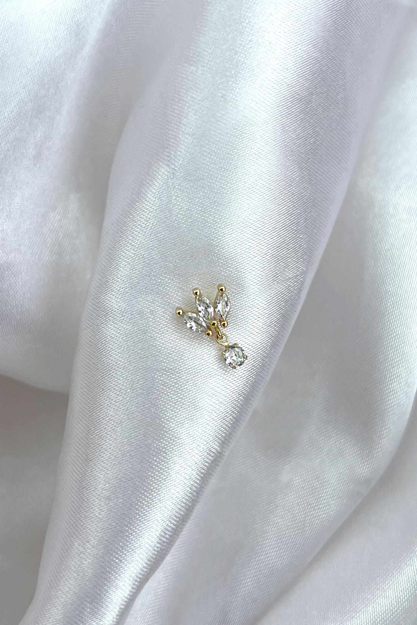 Kadın 925 Ayar Gümüş Piercing