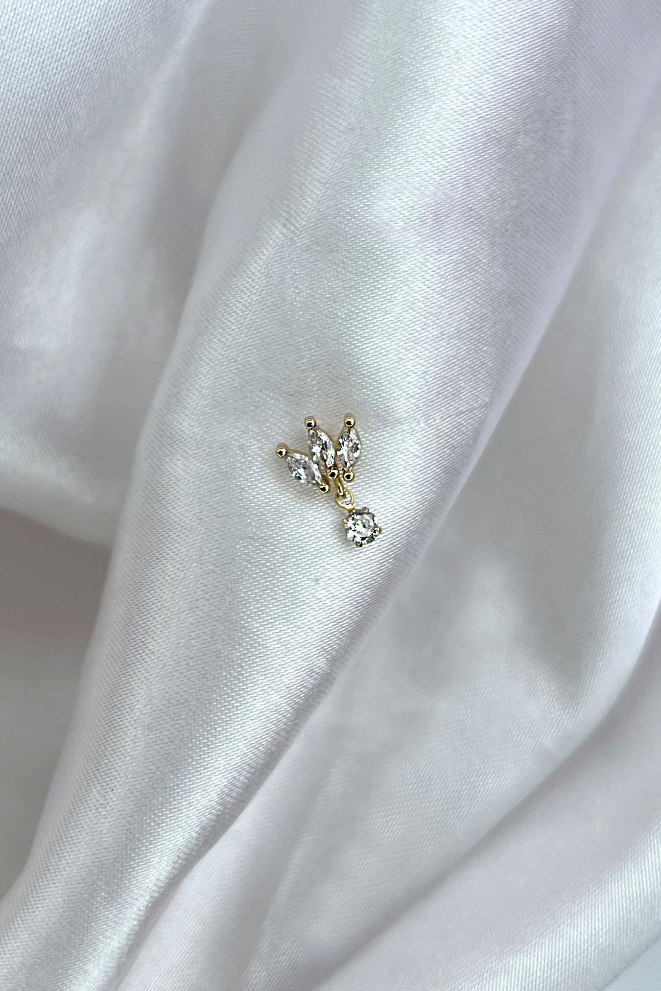 Kadın 925 Ayar Gümüş Piercing