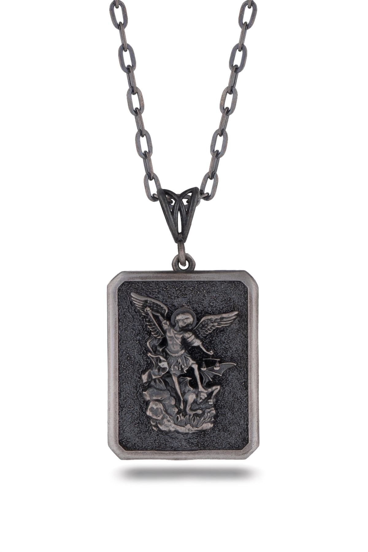 Gümüş Adalet Tanrıçası Themis Figürlü Kolye