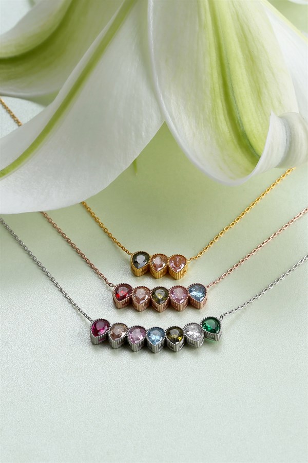 925 Ayar Damla Gümüş Kolye