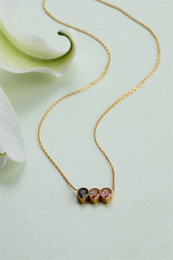 925 Ayar Damla Gümüş Kolye