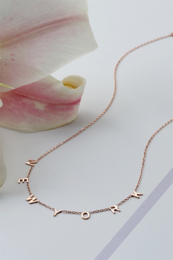 925 Ayar Gümüş İsim Kolye