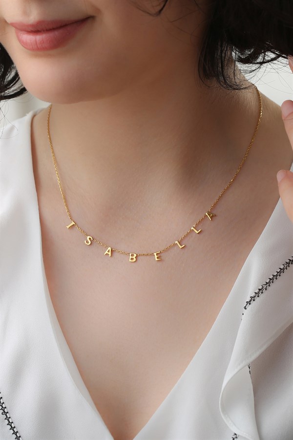 925 Ayar Gümüş İsim Kolye