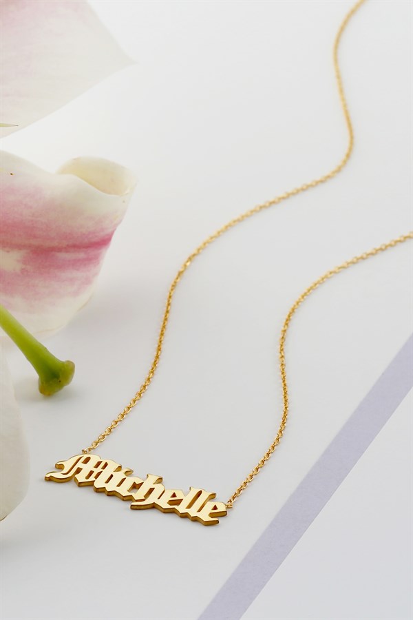 925 Ayar Gümüş İsim Kolye