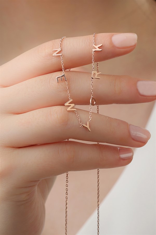 925 Ayar Gümüş İsim Kolye