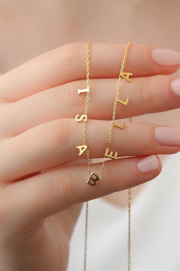 925 Ayar Gümüş İsim Kolye