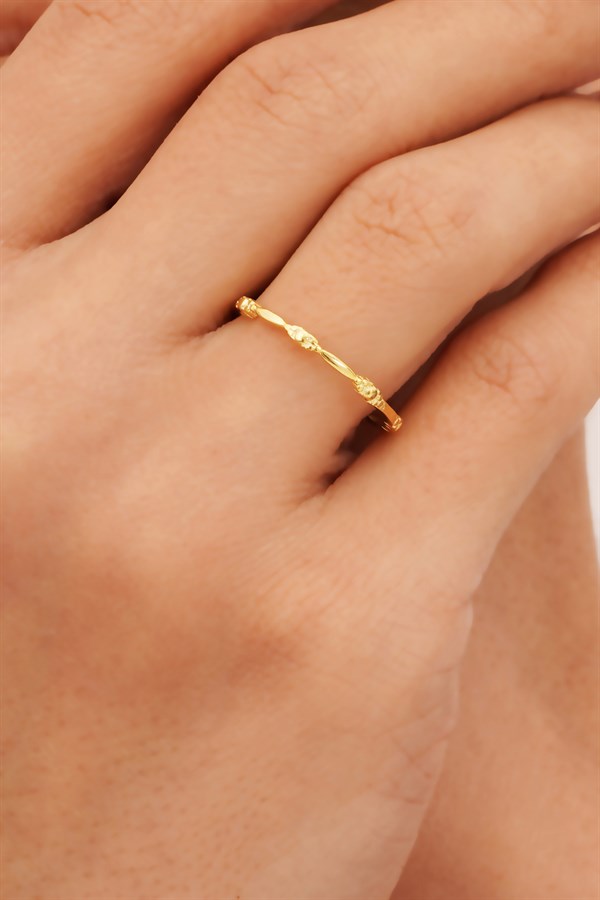 Altın Minimal Yüzük