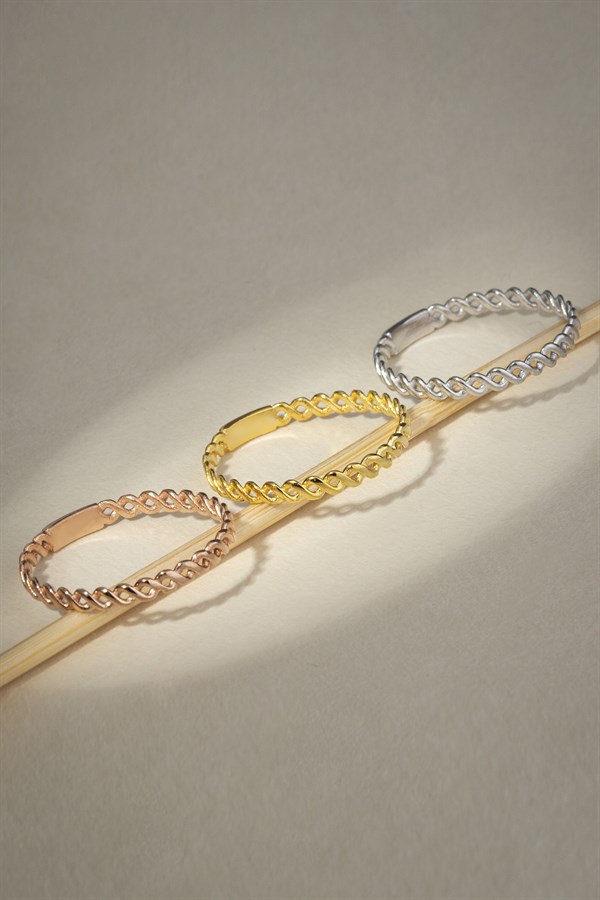 Altın Minimal Zincir Yüzük