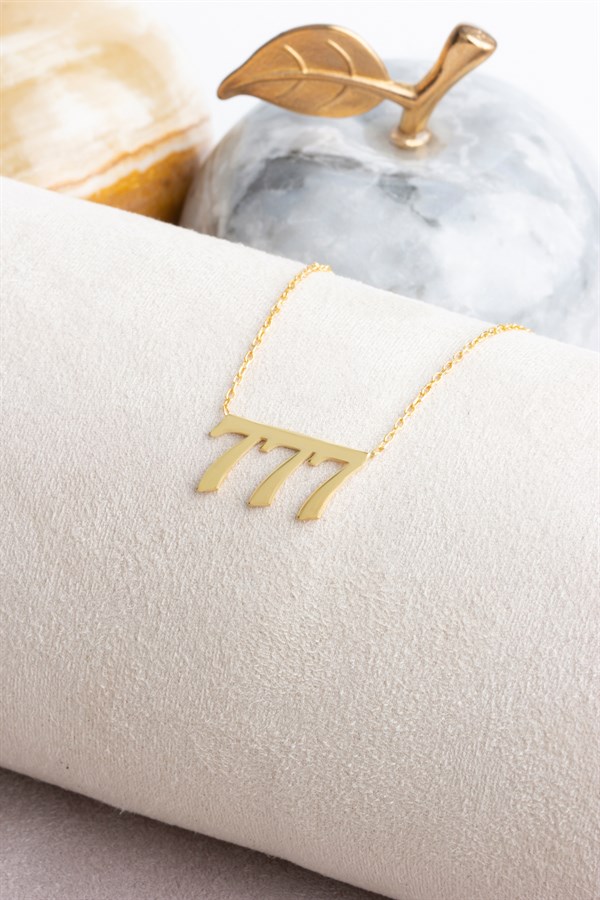 Gümüş 777 Melek Sayıları Kolye