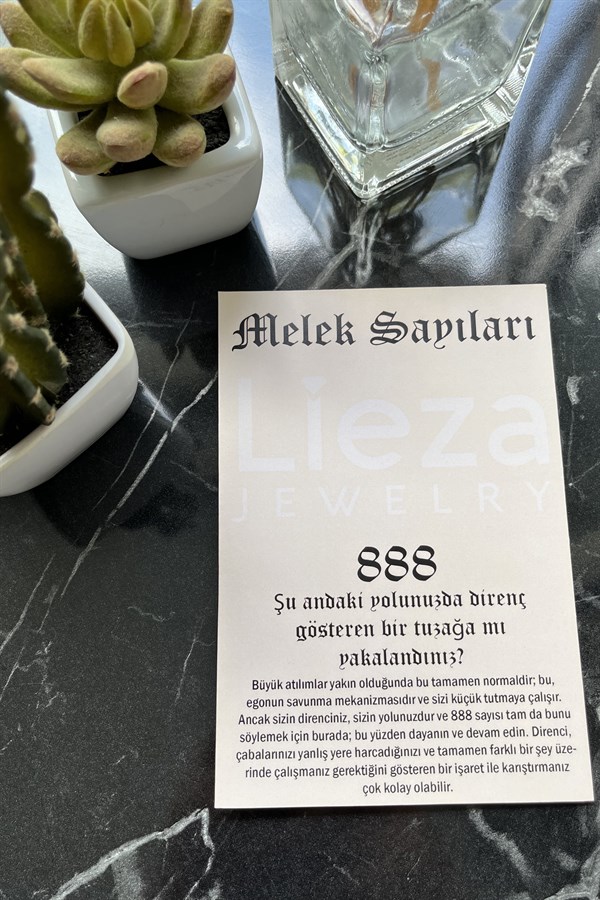 Gümüş 888 Melek Sayıları Kolye