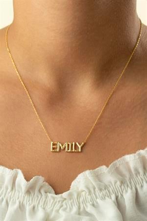 Gümüş Balon İsim Kolye