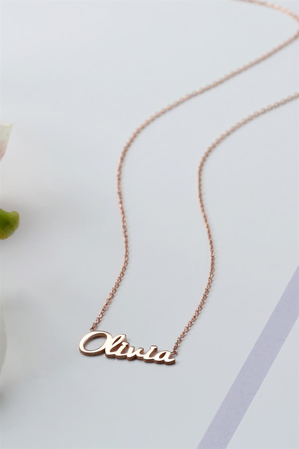Gümüş Elyazılı İsim Kolye