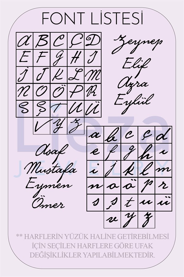 Gümüş Elyazılı İsim Kolye