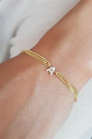 Gümüş Harf Bileklik